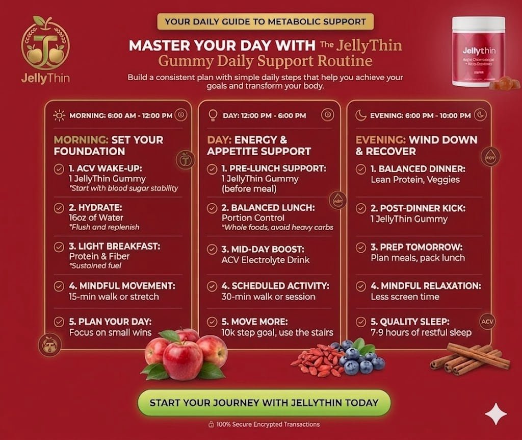 JellyThin daily routine for metabolism and energy support