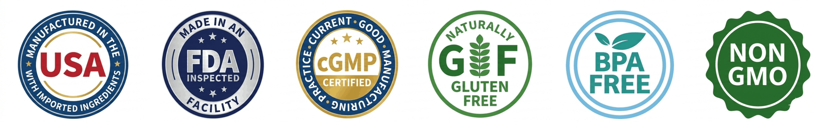 jellythin FDA registered, cGMP certified, sugar-free, non-GMO badges.